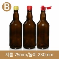 유리병 (B타입)웨이 갈색기름병 500ml(A-W)30개(박스상품)